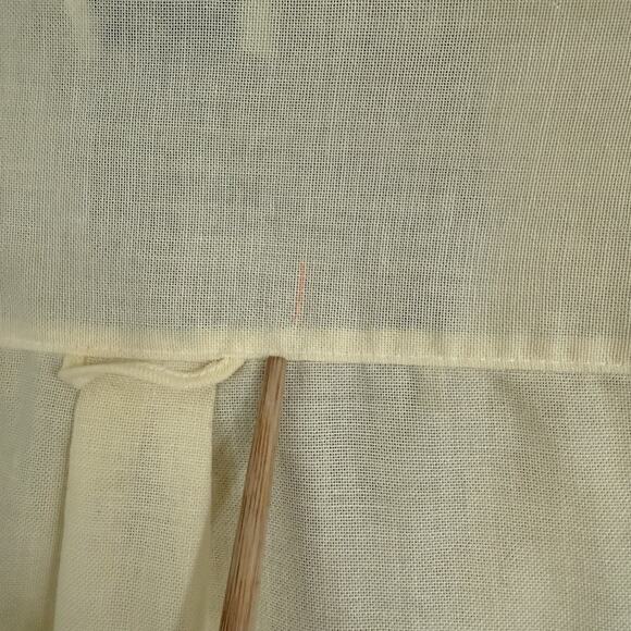 Vintage Square One Button-Up Shirt Butter Yellow Rainbow Embroidery Women Sz M/L - Picture 8 of 14